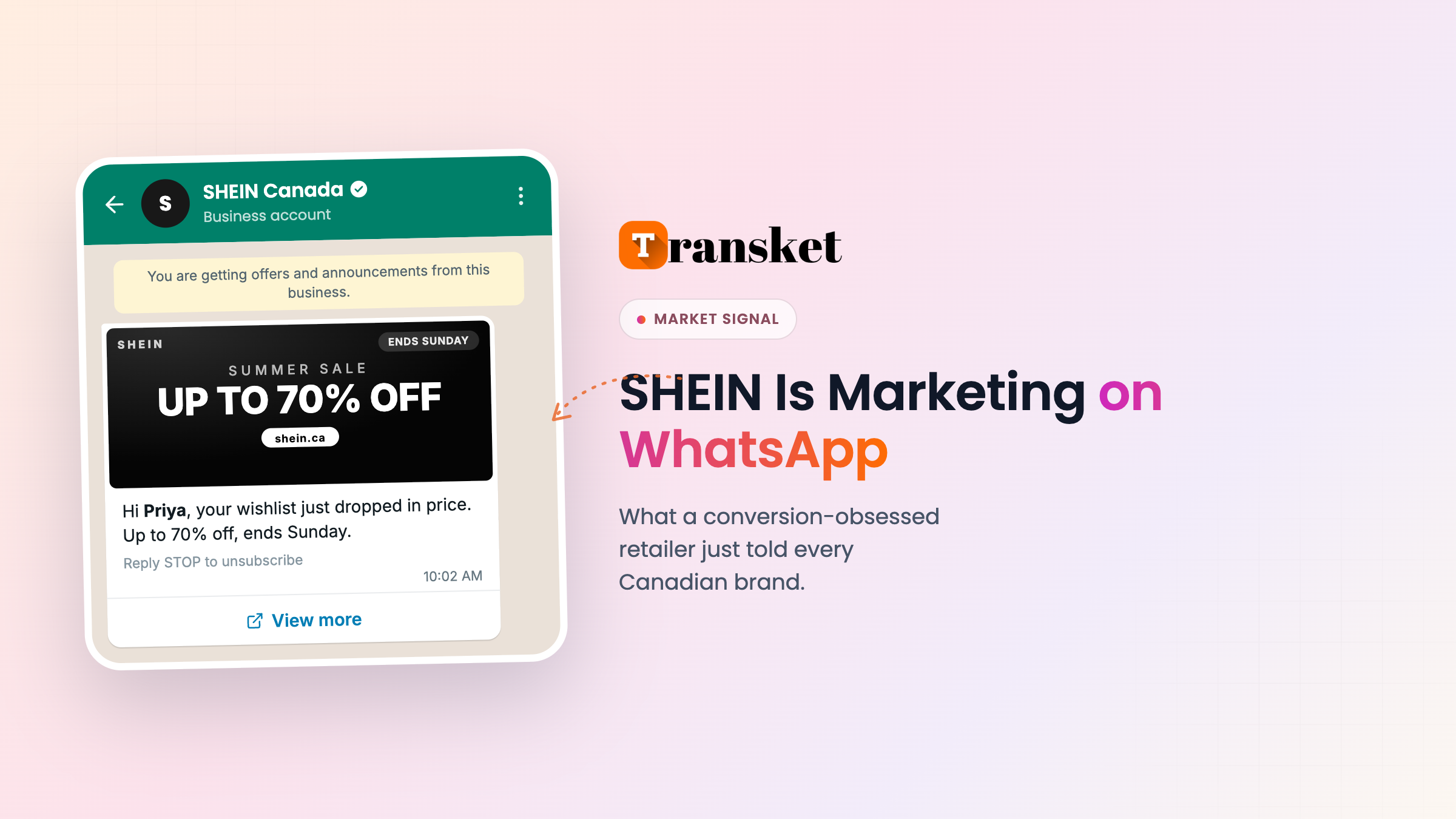 SHEIN Is Doing WhatsApp Marketing in Canada. Here Is What That Signals